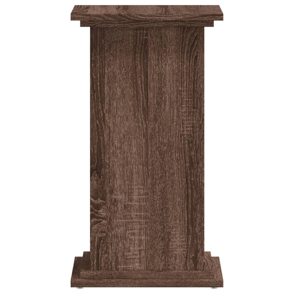vidaXL Support pour plantes chêne marron 33x33x60 cm bois d'ingénierie