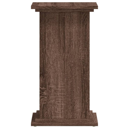 vidaXL Support pour plantes chêne marron 33x33x60 cm bois d'ingénierie