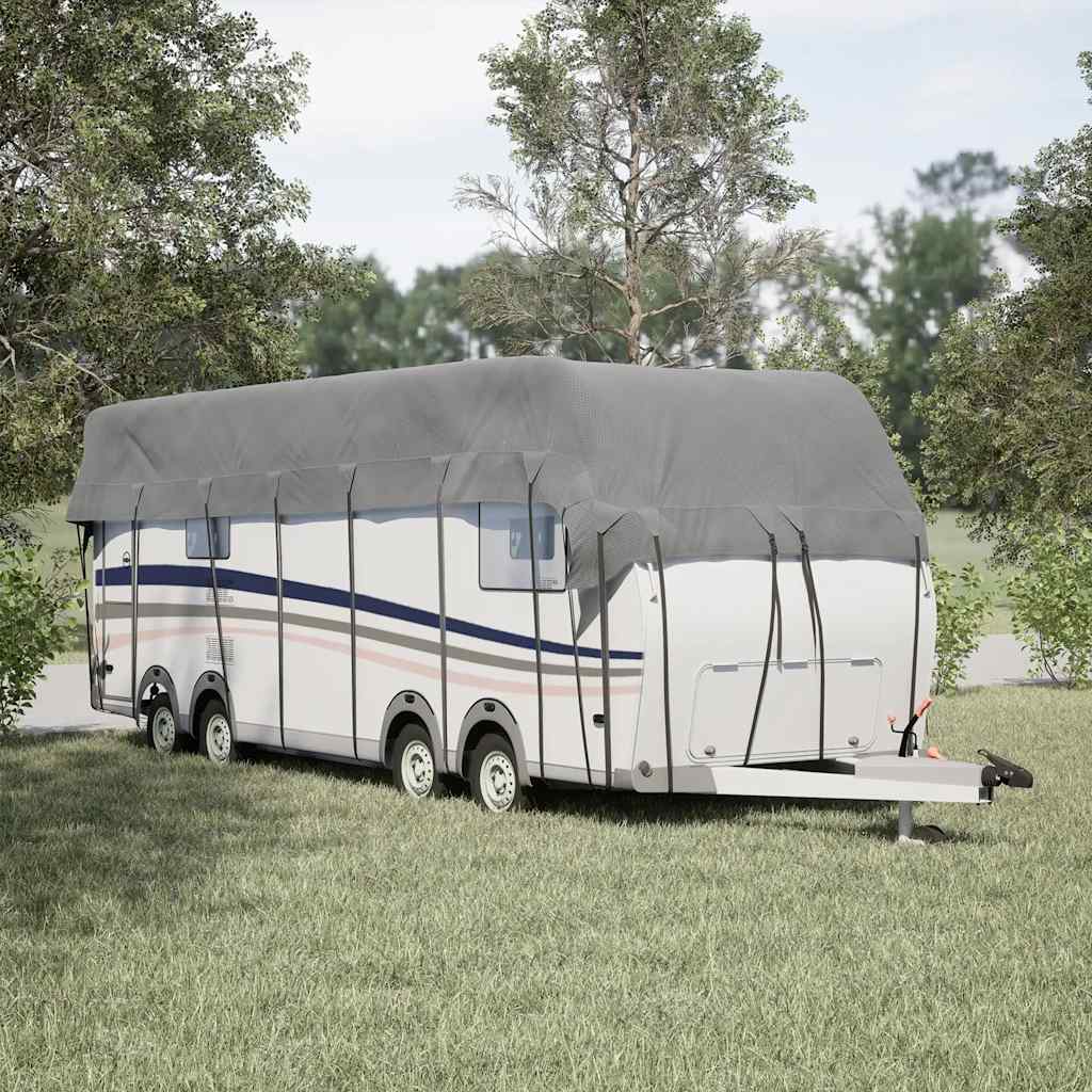 vidaXL Housse de toit de caravane gris 1000x300 cm tissu non tissé