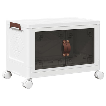vidaXL Boîte de rangement empilable avec roues 28 L 48x29,5x33 cm