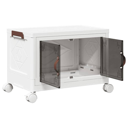 vidaXL Boîte de rangement empilable avec roues 28 L 48x29,5x33 cm