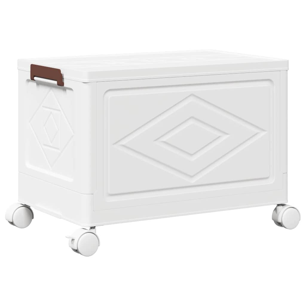 vidaXL Boîte de rangement empilable avec roues 28 L 48x29,5x33 cm