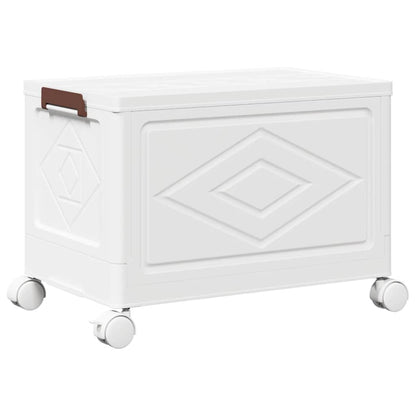 vidaXL Boîte de rangement empilable avec roues 28 L 48x29,5x33 cm