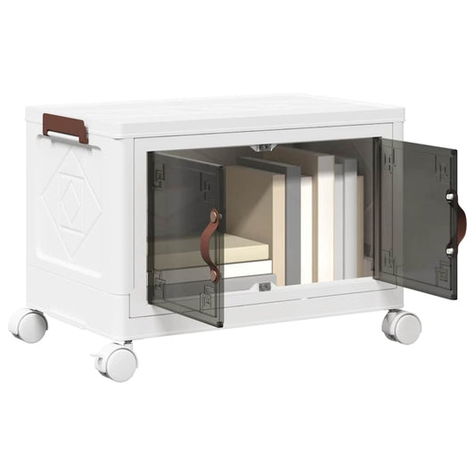 vidaXL Boîte de rangement empilable avec roues 28 L 48x29,5x33 cm
