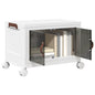 vidaXL Boîte de rangement empilable avec roues 28 L 48x29,5x33 cm