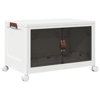 vidaXL Boîte de rangement empilable avec roues 75 L 65x40x41,5 cm