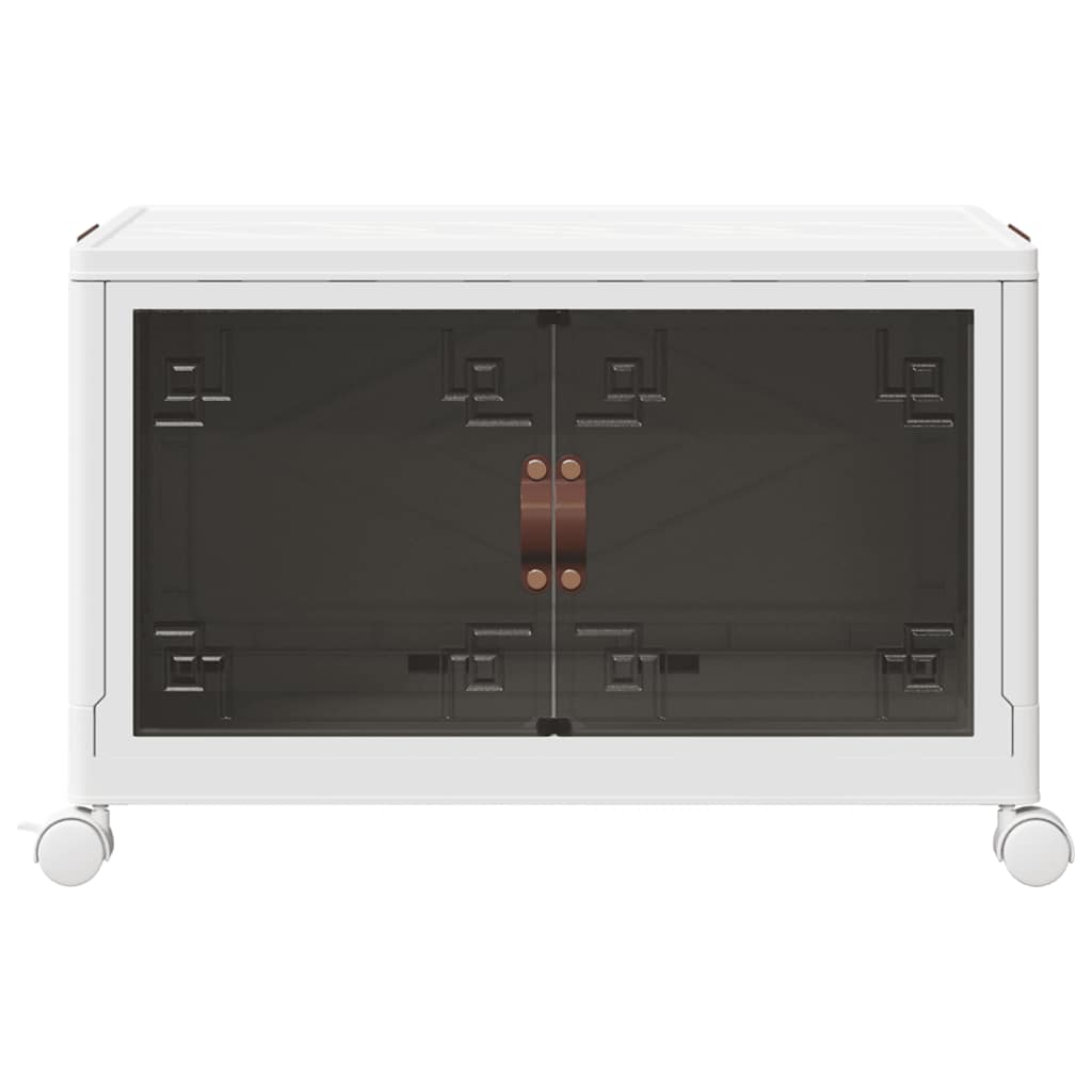 vidaXL Boîte de rangement empilable avec roues 75 L 65x40x41,5 cm