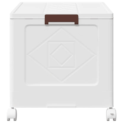 vidaXL Boîte de rangement empilable avec roues 75 L 65x40x41,5 cm