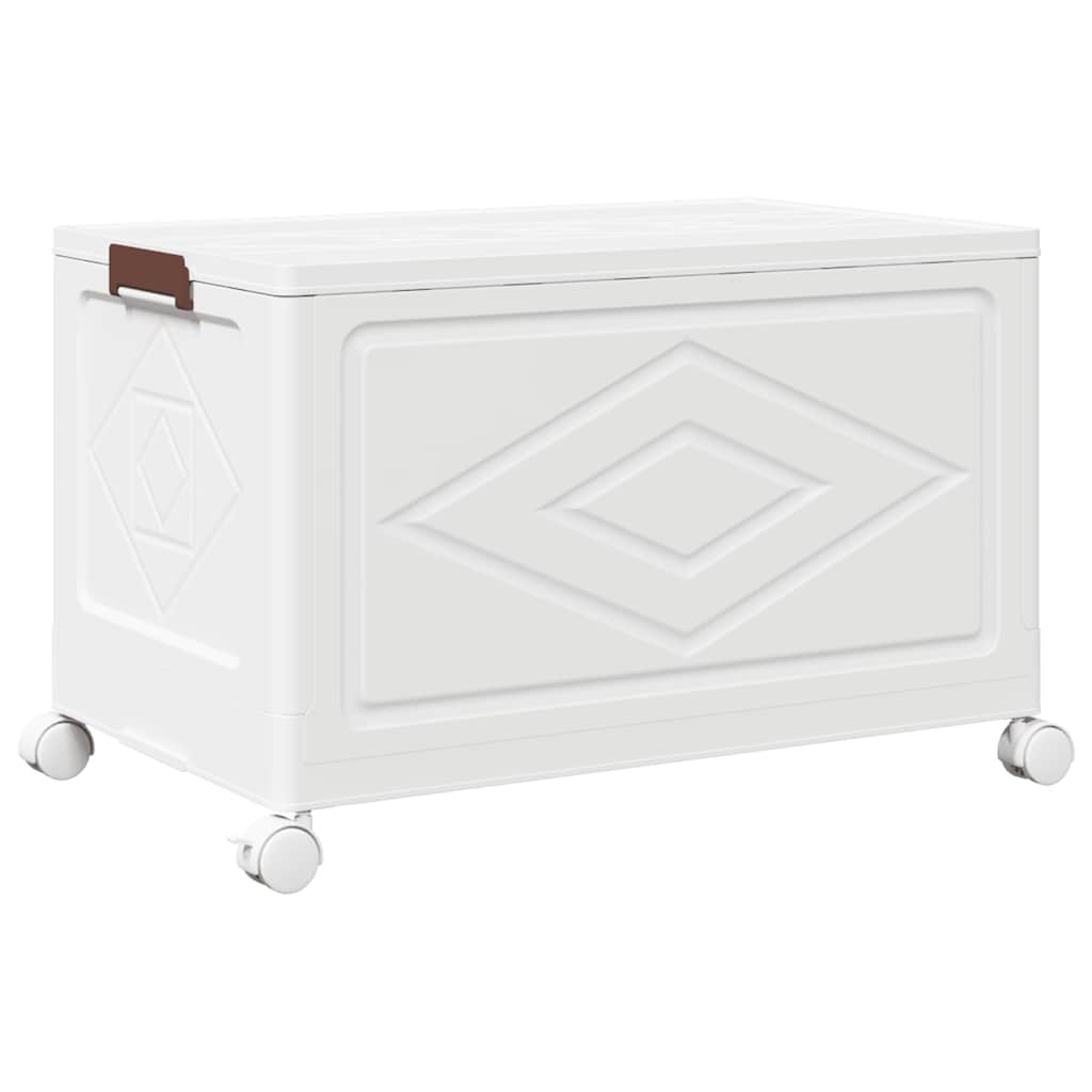 vidaXL Boîte de rangement empilable avec roues 75 L 65x40x41,5 cm