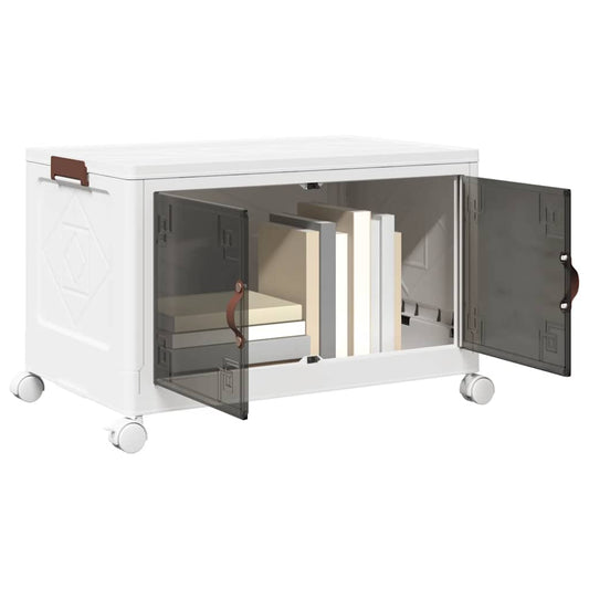 vidaXL Boîte de rangement empilable avec roues 75 L 65x40x41,5 cm