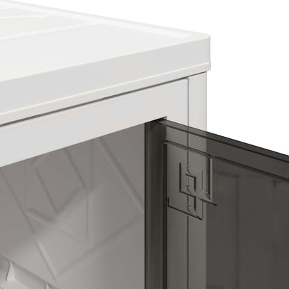 vidaXL Boîte de rangement empilable avec roues à 2 niveaux 28 L