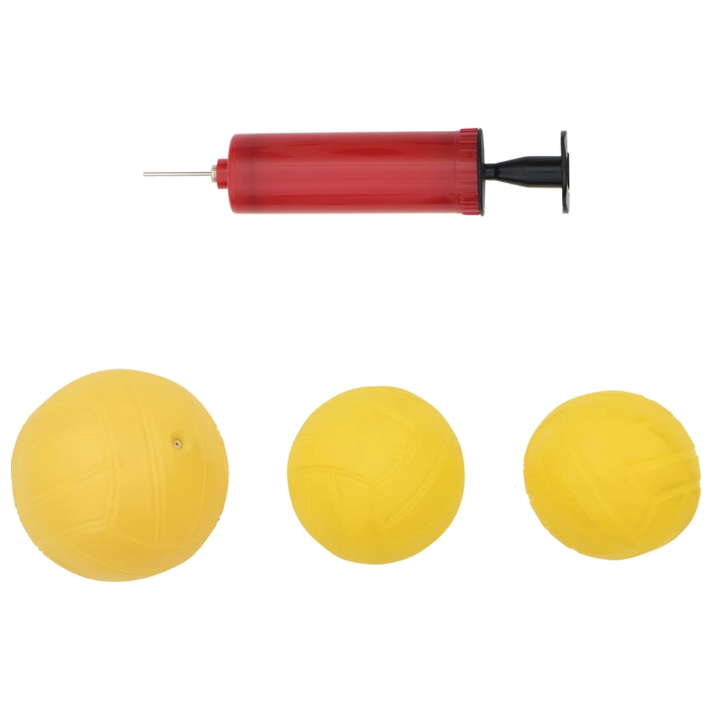 vidaXL Filet rond lot de 3 balles et pompe supplémentaire Ø90x20 cm