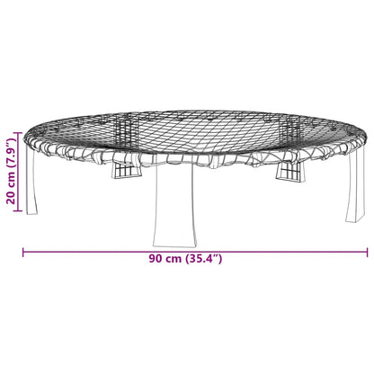 vidaXL Filet rond lot de 3 balles et pompe supplémentaire Ø90x20 cm