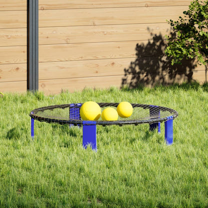 vidaXL Filet rond lot de 3 balles et pompe supplémentaire Ø90x20 cm
