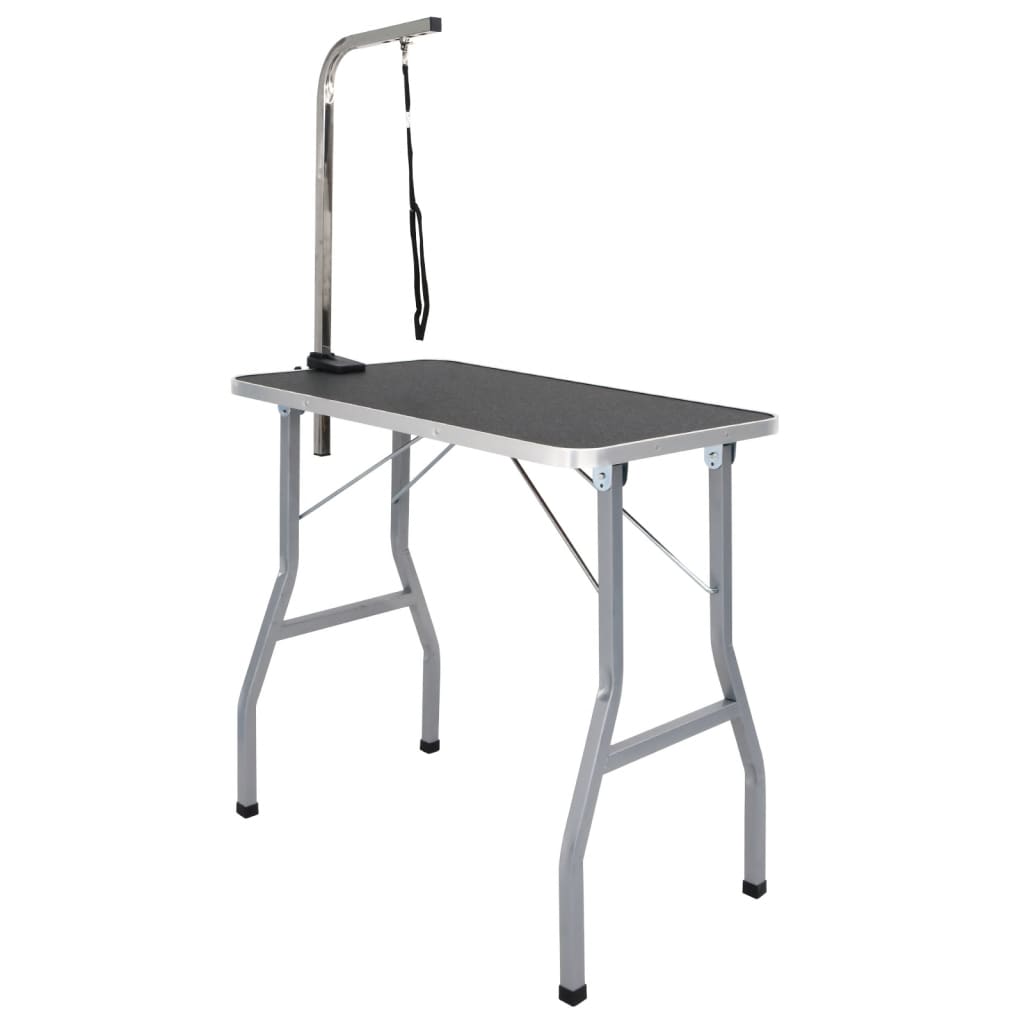 vidaXL Table de Toilettage Ajustable pour Chiens Chats 1 Potence