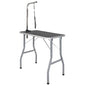 vidaXL Table de Toilettage Ajustable pour Chiens Chats 1 Potence