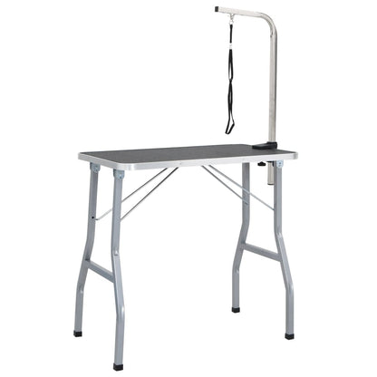 vidaXL Table de Toilettage Ajustable pour Chiens Chats 1 Potence