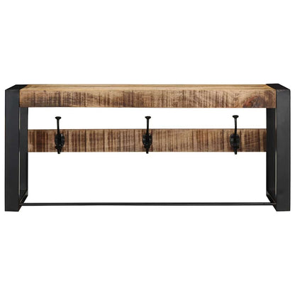 vidaXL Porte-manteau 80x35x35 cm bois de manguier massif brut