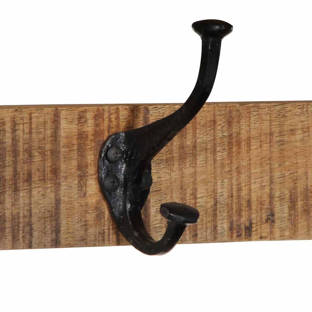 vidaXL Porte-manteau 80x35x35 cm bois de manguier massif brut