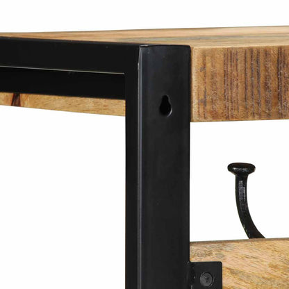 vidaXL Porte-manteau 80x35x35 cm bois de manguier massif brut