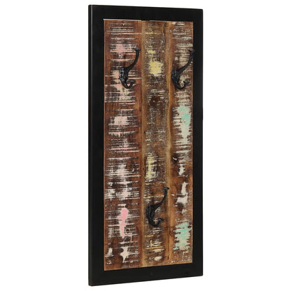 vidaXL Porte-manteau multicolore 40x2x80 cm bois massif récupération