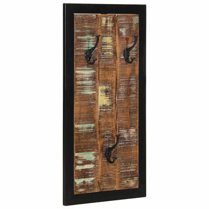vidaXL Porte-manteau multicolore 40x2x80 cm bois massif récupération