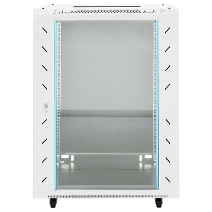 vidaXL Coffret de réseau 15U 19" IP20 gris 53x40x80 cm