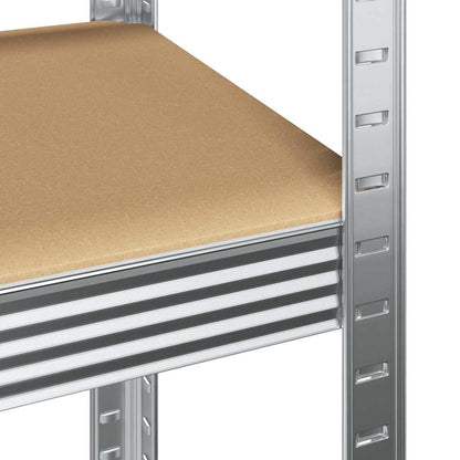 vidaXL Étagères de rangement à 4 niveaux 3 pcs acier bois d'ingénierie