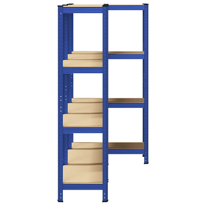 vidaXL Étagères de rangement à 4 niveaux 3 pcs acier bois d'ingénierie