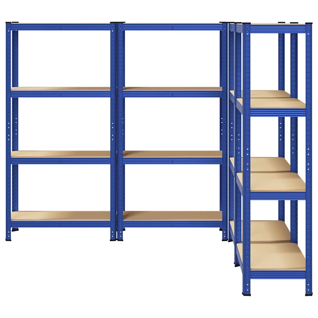 vidaXL Étagères de rangement à 4 niveaux 4 pcs acier bois d'ingénierie