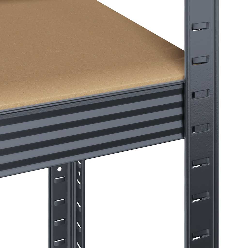 vidaXL Étagères de rangement à 4 niveaux 4 pcs acier bois d'ingénierie