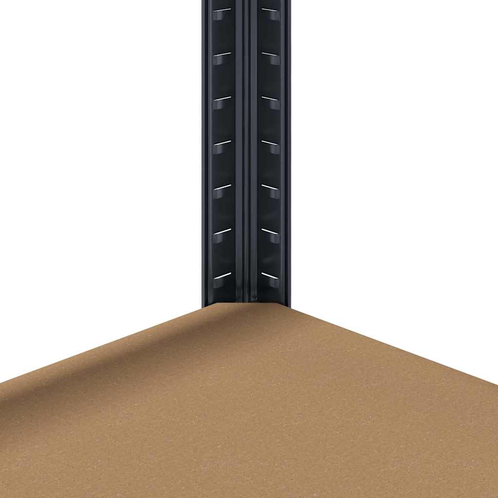 vidaXL Étagères de rangement à 4 niveaux 4 pcs acier bois d'ingénierie