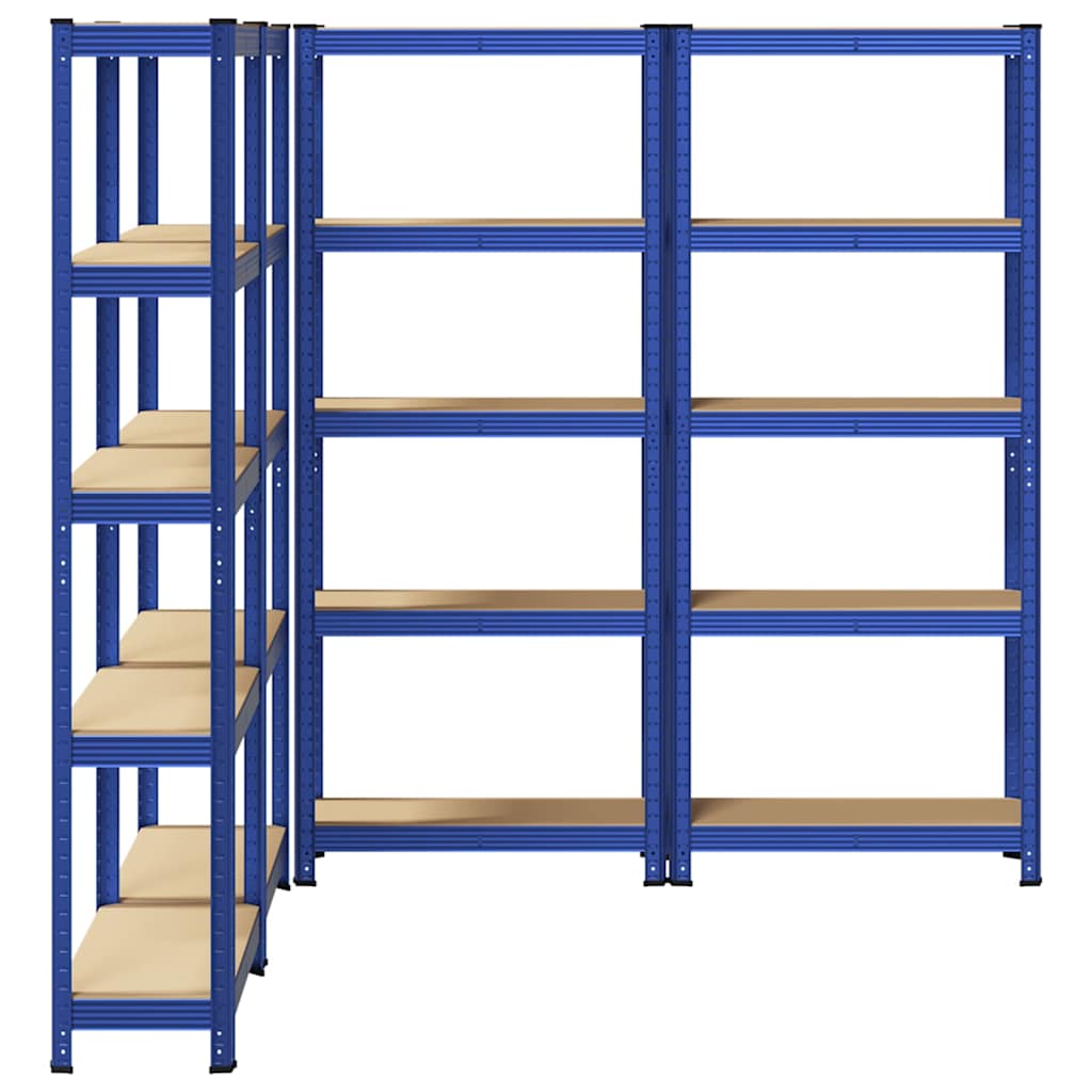 vidaXL Étagères de rangement à 5 niveaux 4 pcs acier bois d'ingénierie
