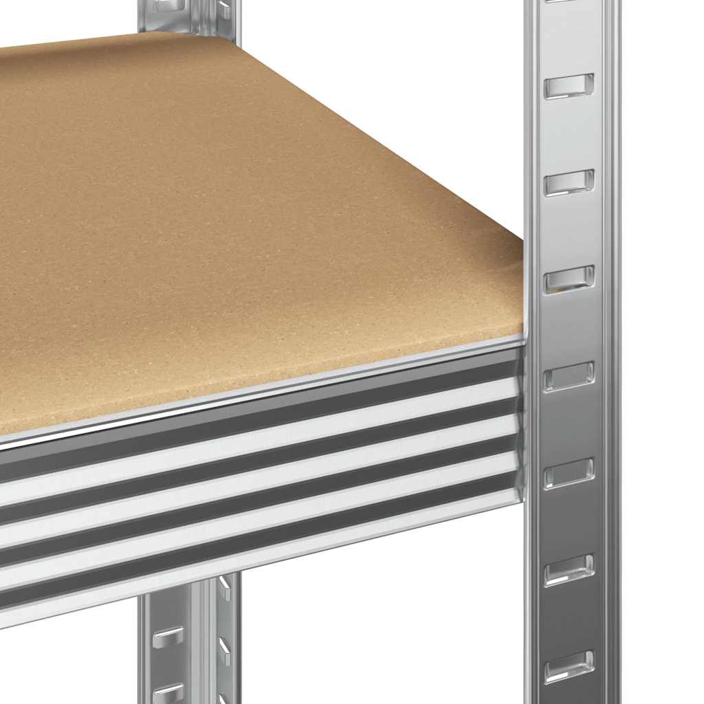 vidaXL Étagères de rangement à 5 niveaux 2 pcs acier bois d'ingénierie