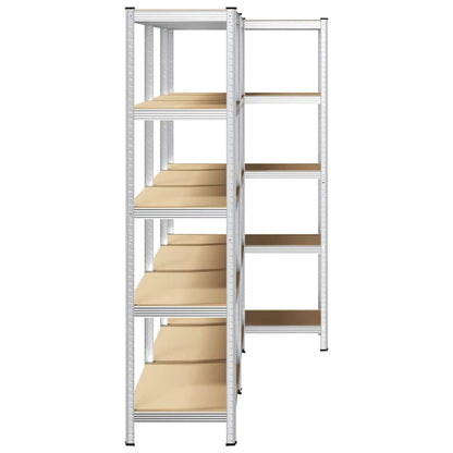 vidaXL Étagères de rangement à 5 niveaux 3 pcs acier bois d'ingénierie