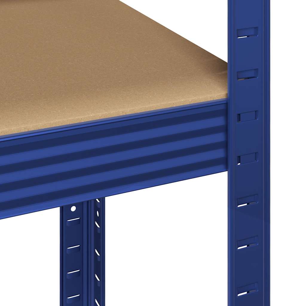 vidaXL Étagères de rangement à 5 niveaux 4 pcs bleu