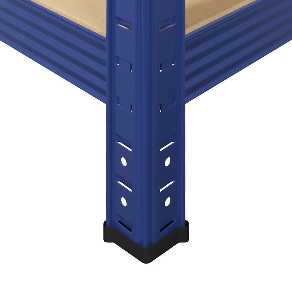 vidaXL Étagères de rangement à 5 niveaux 4 pcs bleu
