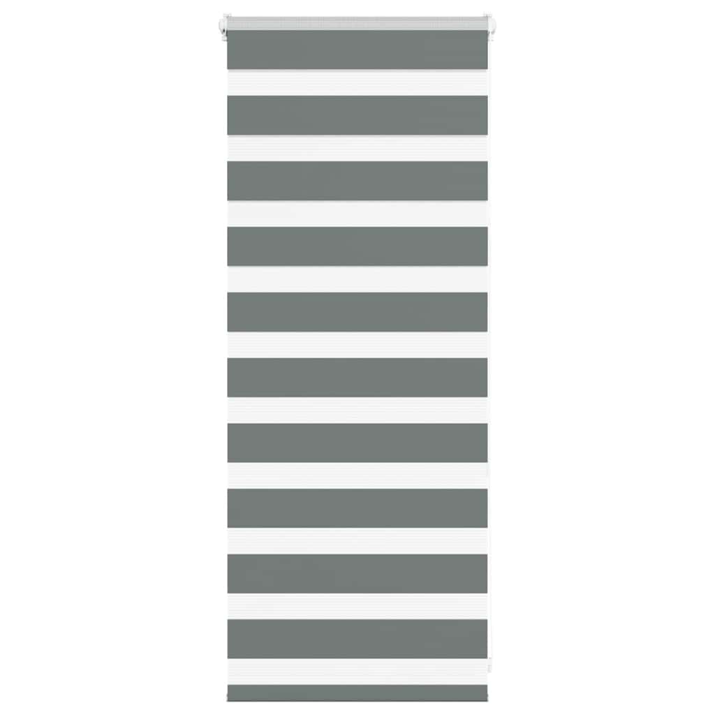 vidaXL Store zèbre gris foncé largeur du tissu 50,9 cm polyester