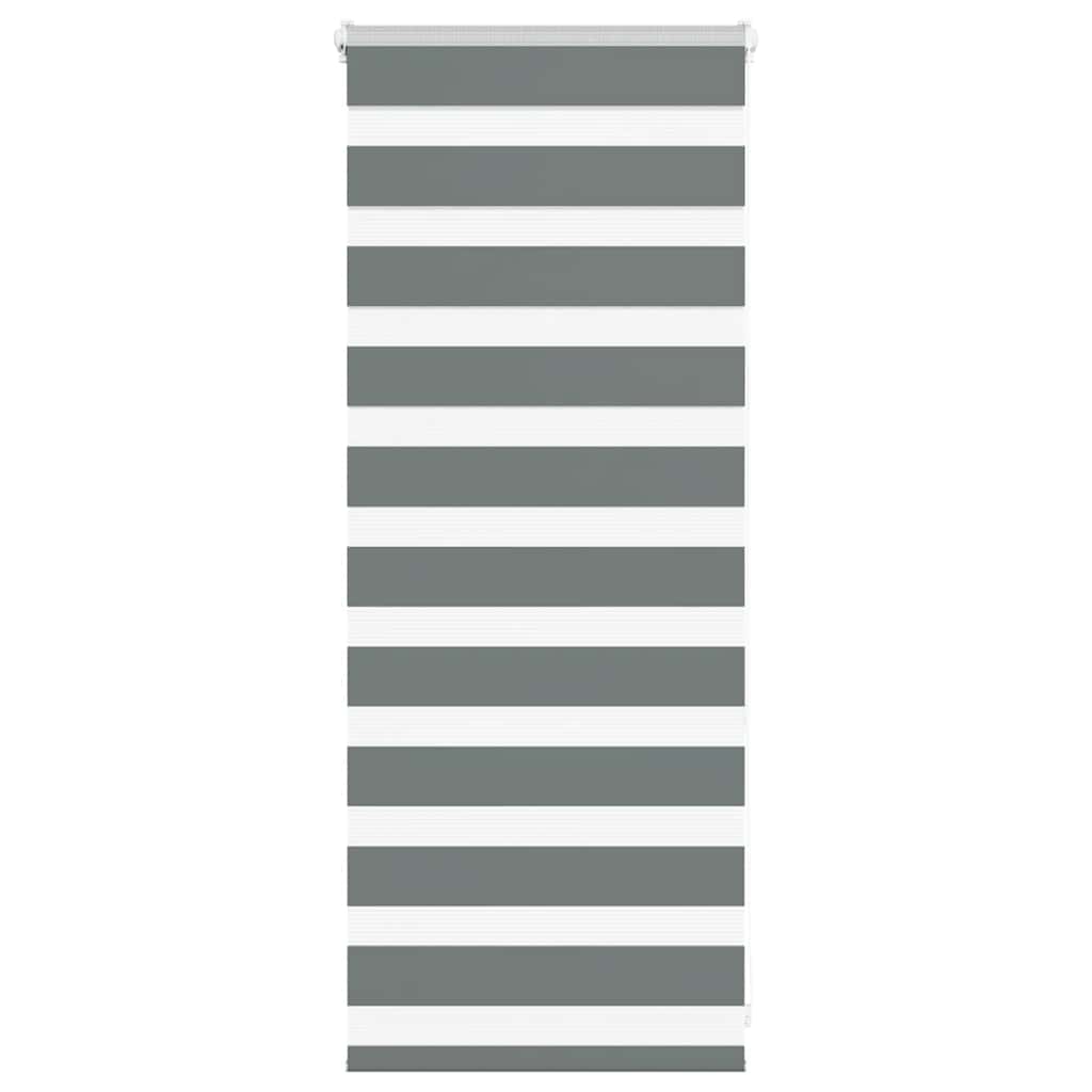 vidaXL Store zèbre gris foncé largeur du tissu 55,9 cm polyester