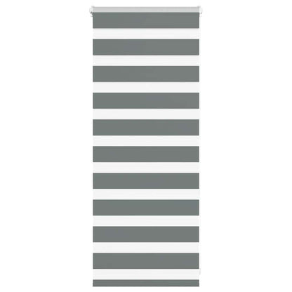 vidaXL Store zèbre gris foncé largeur du tissu 55,9 cm polyester
