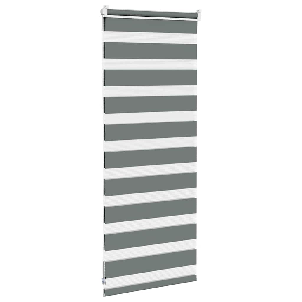 vidaXL Store zèbre gris foncé largeur du tissu 55,9 cm polyester