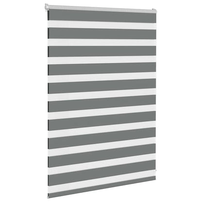 vidaXL Store zèbre gris foncé largeur du tissu 95,9 cm polyester