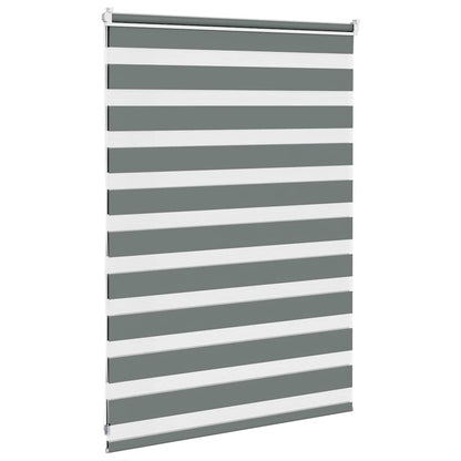 vidaXL Store zèbre gris foncé largeur du tissu 95,9 cm polyester
