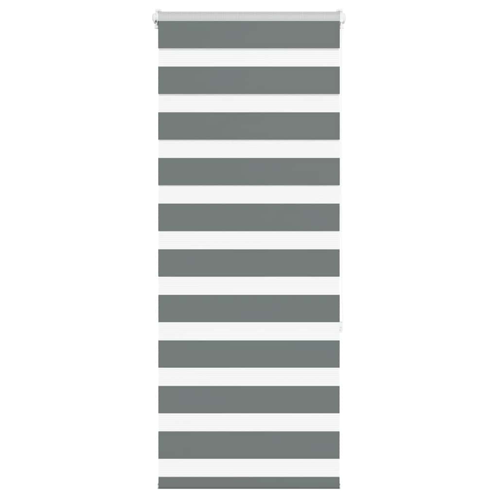 vidaXL Store zèbre gris foncé largeur du tissu 55,9 cm polyester