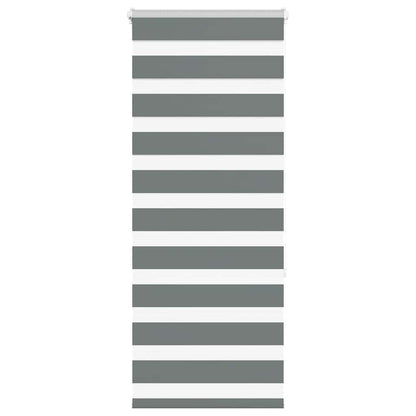 vidaXL Store zèbre gris foncé largeur du tissu 55,9 cm polyester