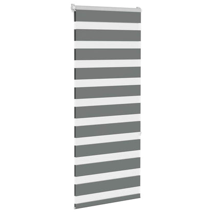 vidaXL Store zèbre gris foncé largeur du tissu 55,9 cm polyester