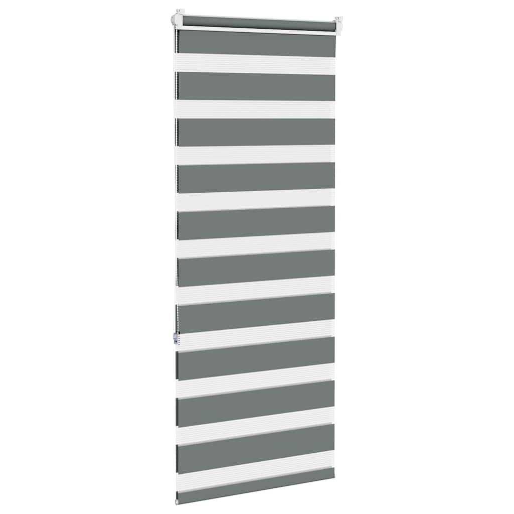vidaXL Store zèbre gris foncé largeur du tissu 55,9 cm polyester