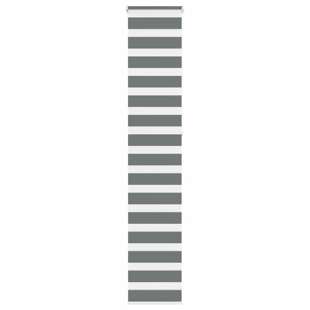 vidaXL Store zèbre gris foncé largeur du tissu 35,9 cm polyester