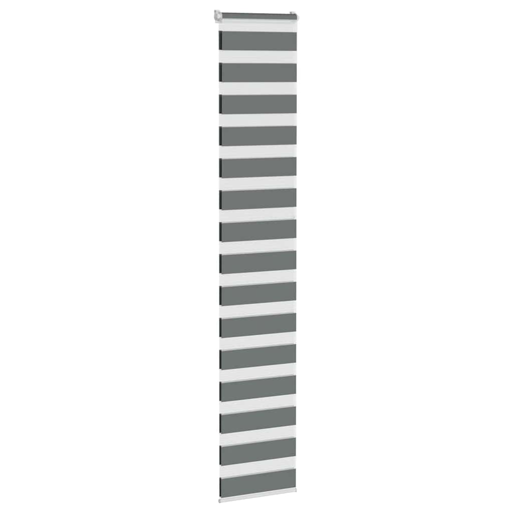 vidaXL Store zèbre gris foncé largeur du tissu 35,9 cm polyester