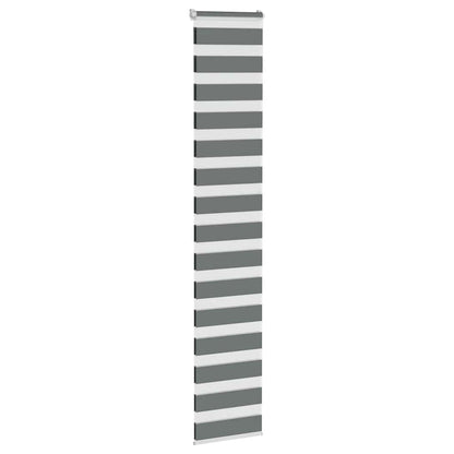 vidaXL Store zèbre gris foncé largeur du tissu 35,9 cm polyester